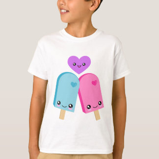 かわいらしいアイスキャンデーBFFのかわいいのTシャツ Tシャツ