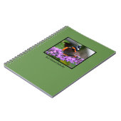 かわいらしいアカタテハチョウ蝶のノート ノートブック (左側)