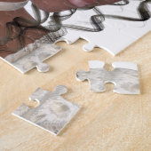 かわいらしいアフリカ系アメリカ人の女性 ジグソーパズル (側面)