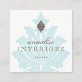 かわいらしいインテリア・デザイナーの名刺 スクエア名刺 (正面)