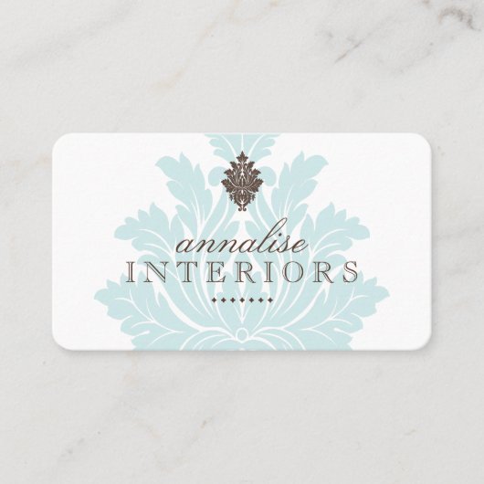 かわいらしいインテリア・デザイナーの名刺 名刺 (正面)