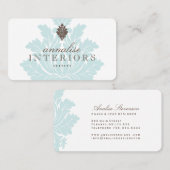 かわいらしいインテリア・デザイナーの名刺 名刺 (正面/裏面)