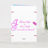 かわいらしいイースターカード シーズンカード (裏面)