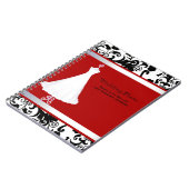 かわいらしいウェディングプランナーのノート ノートブック (左側)