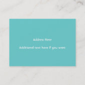 かわいらしいウエディングケーキのベーカリーの名刺 名刺 (裏面)