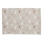 かわいらしいウサギ柄ピローケース 枕カバー (正面)