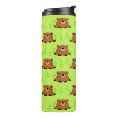 かわいらしいウッドランドのグラウンドホッグの模様 タンブラー (回転左)