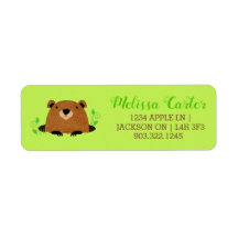 かわいらしいウッドランドのグラウンドホッグの模様