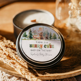 かわいらしいウッドランドの赤ちゃんシャワー ラウンドシール