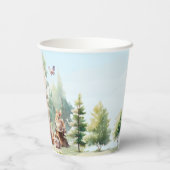 かわいらしいウッドランドの赤ちゃんシャワー 紙コップ (裏面)