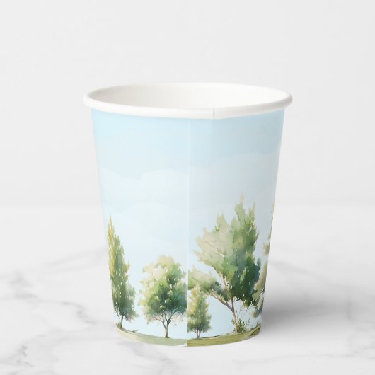 かわいらしいウッドランドの赤ちゃんシャワー 紙コップ (右)