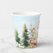 かわいらしいウッドランドの赤ちゃんシャワー 紙コップ (正面)