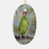 かわいらしいオウムII セラミックオーナメント (右)