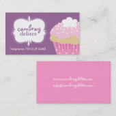 かわいらしいカップケーキの名刺 名刺 (正面/裏面)