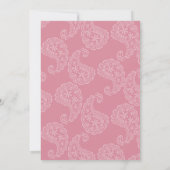 かわいらしいカップケーキ誕生日パーティーの招待 招待状 (裏面)