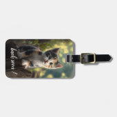 かわいらしいカリコキッテン ラゲッジタグ (正面横)