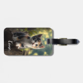 かわいらしいカリコキッテン ラゲッジタグ (裏面横)