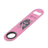 かわいらしいカーニバルのマスクの女性のスカルThunder_Cove スピード栓抜き (裏面アングル)