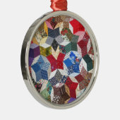 かわいらしいガーリーヴィンテージのパッチ付きキルトスター メタルオーナメント (右)