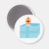 かわいらしいキッズアートおもしろい聖ニコラス・シンタークラース マグネット (正面/裏面)