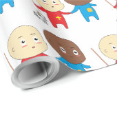 かわいらしいキッズアートベビー聖ニコラス・シンタークラース ラッピングペーパー (ロールコーナー)