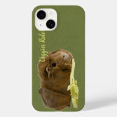 かわいらしいギニア豚食べ物のセロリ写真 Case-Mate iPhoneケース (裏面)