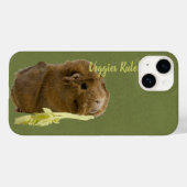 かわいらしいギニア豚食べ物のセロリ写真 Case-Mate iPhoneケース (裏面 (横))