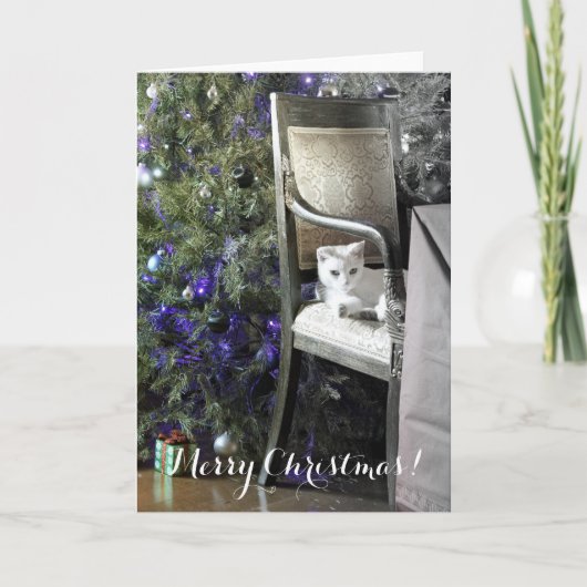 かわいらしいクリスマスグリーティングカード！ シーズンカード (正面)