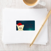 かわいらしいサンタ帽子グリーン ラベル (インサイチュ)