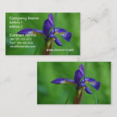 かわいらしいシベリアのアイリス 名刺 (正面/裏面)