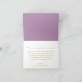 かわいらしいシャクヤクの花の結婚式のコレクション サンキューカード (内部)