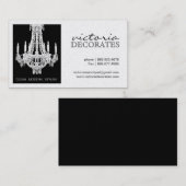 かわいらしいシャンデリアのテレホンカード コーリングカード (正面/裏面)