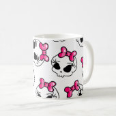 かわいらしいスカル コーヒーマグカップ (正面右)