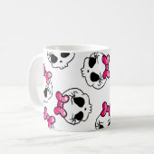 かわいらしいスカル コーヒーマグカップ (正面左)