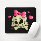 かわいらしいスカル マウスパッド (マウス)