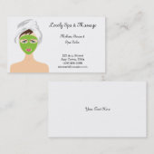 かわいらしいスパおよび顔の名刺 名刺 (正面/裏面)