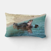 かわいらしいソフトシェルカメ ランバークッション (裏面)