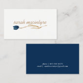 かわいらしいチューリップのネットワーキングカード コーリングカード (正面/裏面)