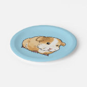 かわいらしいニューギニア豚 ペーパープレート (アングル)