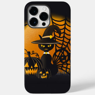 かわいらしいハロウィンキャットとカボチャ Case-Mate iPhone 14 PRO MAXケース