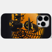 かわいらしいハロウィンキャットとカボチャ Case-Mate iPhoneケース (裏面 (横))
