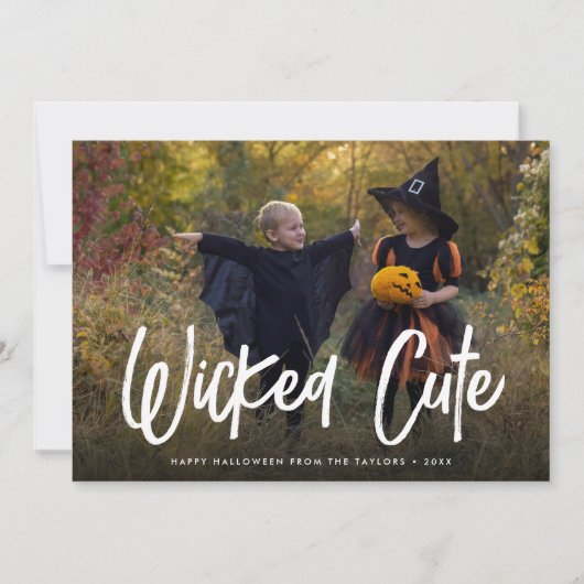 かわいらしいハロウィンフォトカード カード (正面)