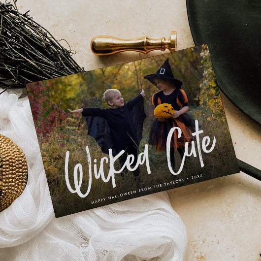 かわいらしいハロウィンフォトカード カード