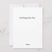 かわいらしいバニー シーズンカード (裏面)