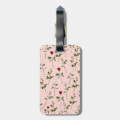 かわいらしいバラ ラゲッジタグ (裏面縦)