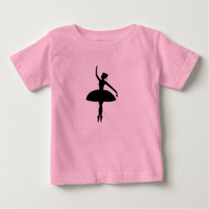 かわいらしいバレリーナのワイシャツ ベビーTシャツ