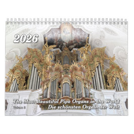 かわいらしいパイプオルガン2026 – オルガンカレンダー カレンダー