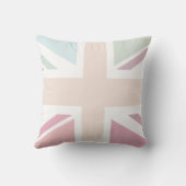かわいらしいパステルの英国旗のクッション クッション (裏面)