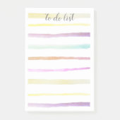 かわいらしいパステル調の水彩画によって絵を描かれるデザインのカスタム ポストイット (正面)