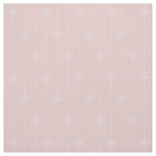 かわいらしいパステル調ピンクの花柄パターン ファブリック (見本)